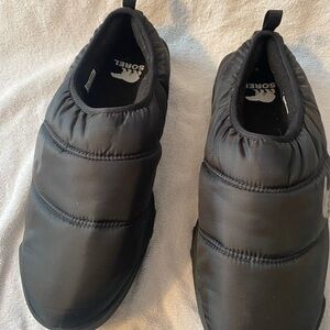 Sorel Black Men's Casual Slip-On Full Slipper ONA RMX Puffy Shoes